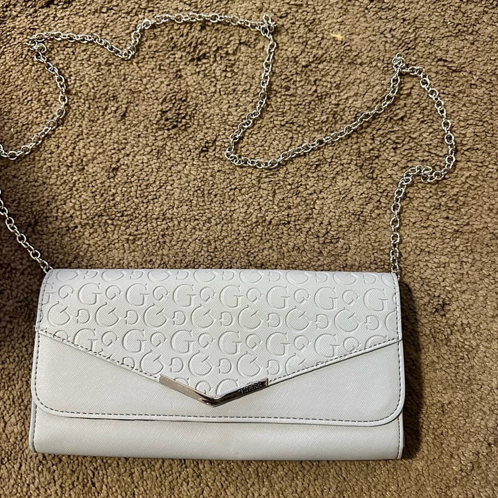 Guess small baby blue purse